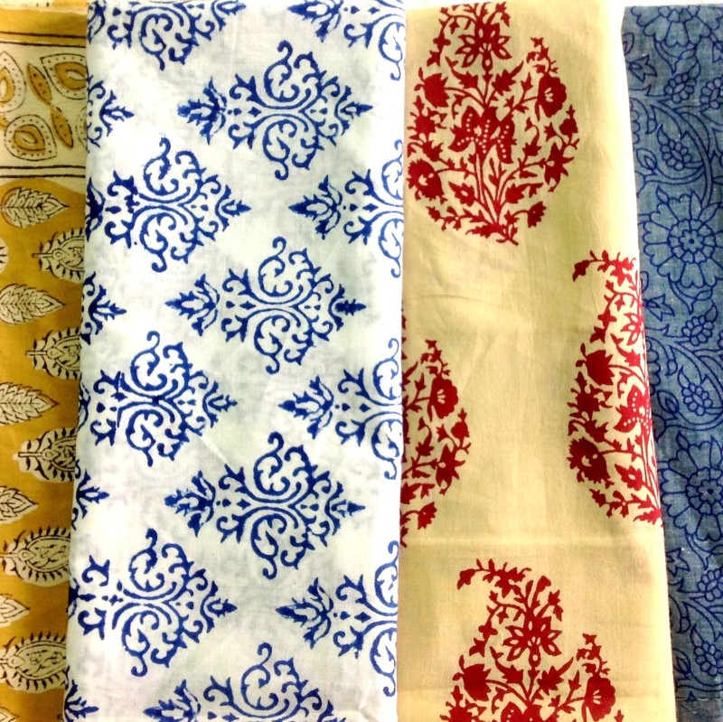A quilting enthusiast bought these lovely fabrics for making a queen size quilt.